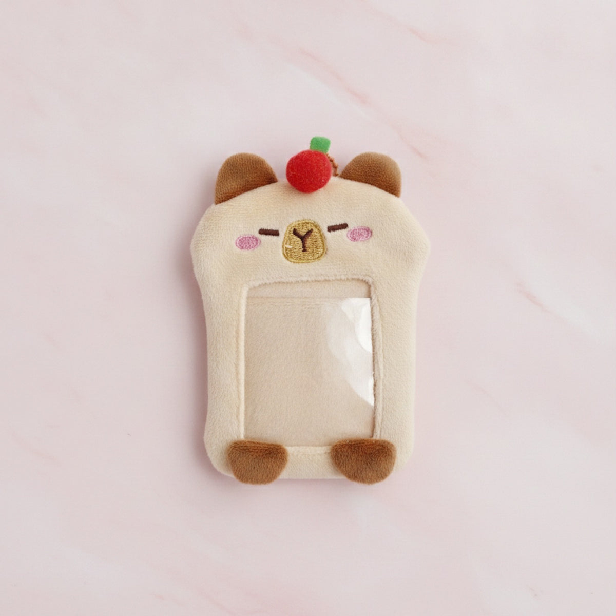 Cute Critter Phone Pouch Charm - Cream Capybara