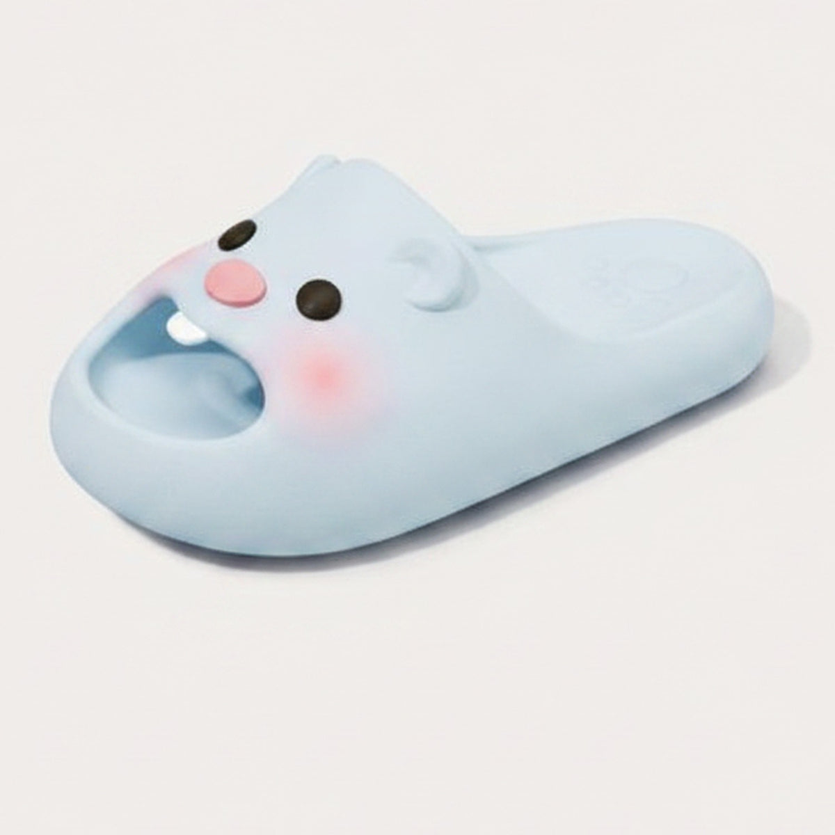 Cute Blue Beaver Soft Platform Slide Slippers – apparel accessories (view 1)