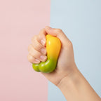 Fruity Fluid Squishy - Yellow to Green - squeeze in hand
