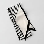 Striped Black & White Triangle Scarf Wrap – scarves & belts (view 1)