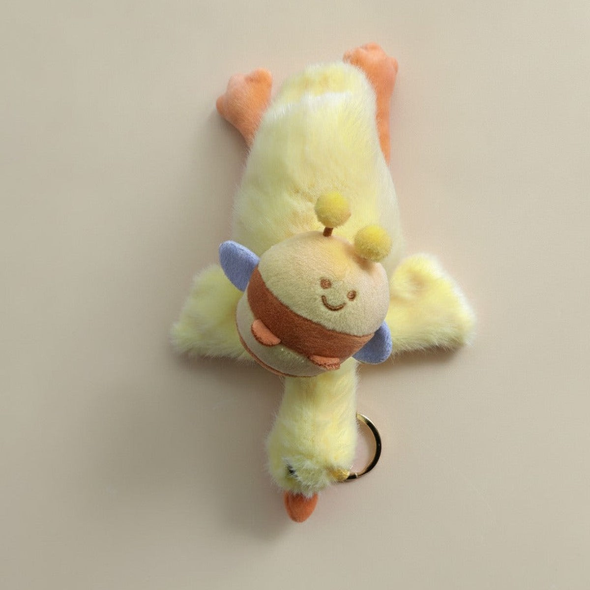 Plush Duck Bee Charm Keychain – novelty & toys (view 1)