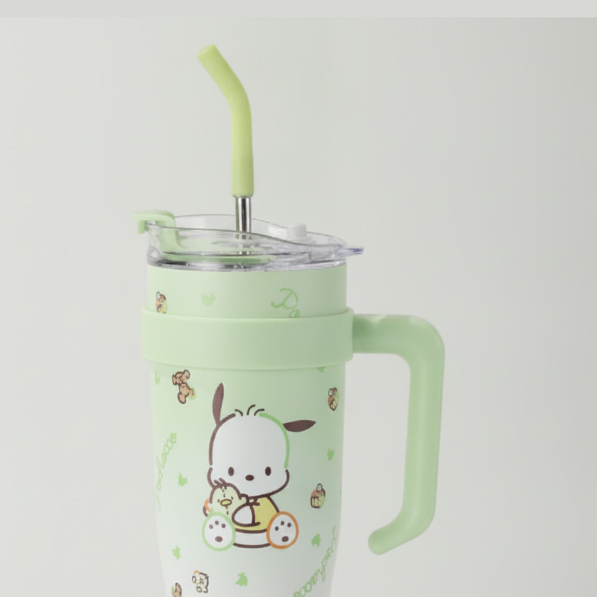 Cute Character Insulated Tumbler With Straw Green – novelty & toys (view 1)
