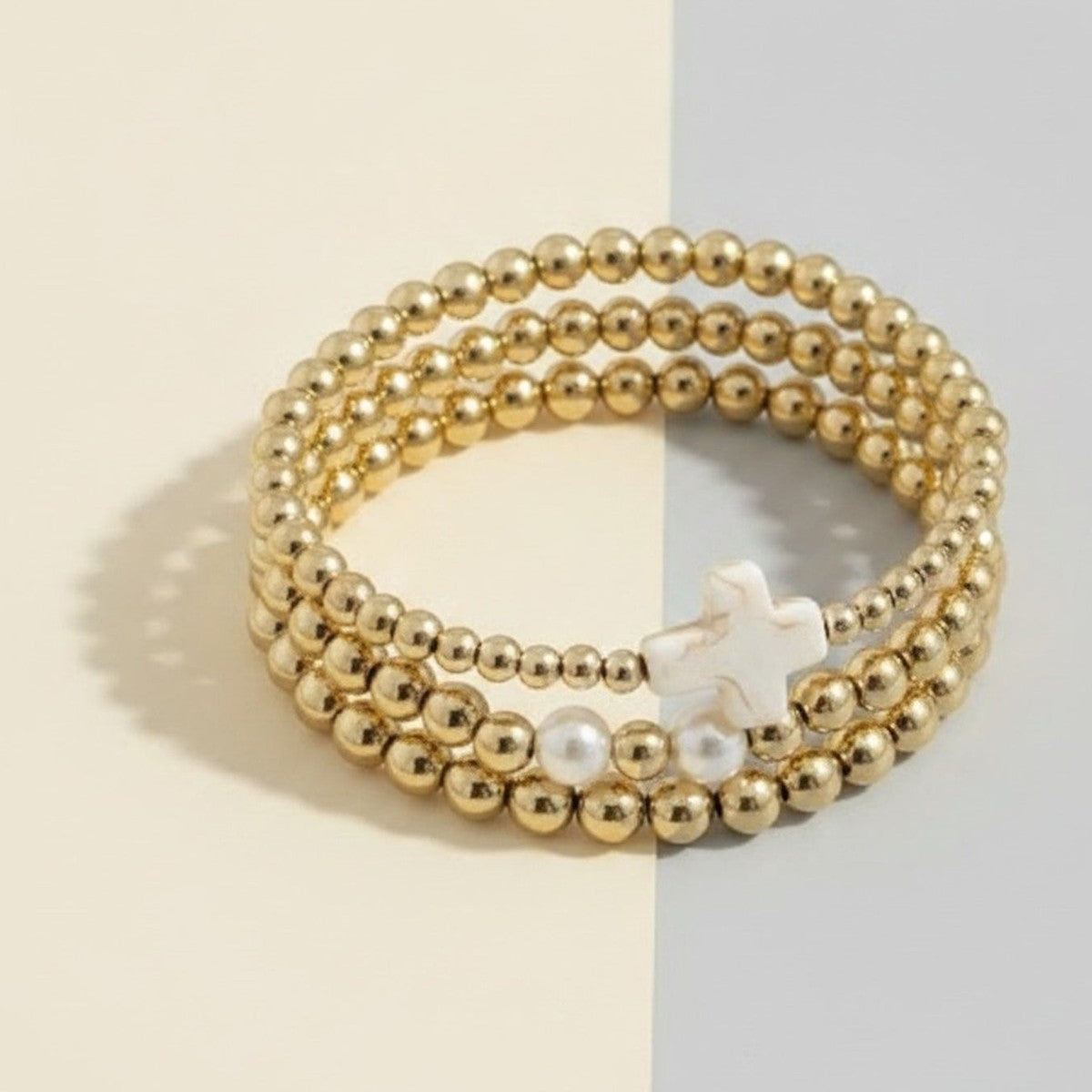 Beaded Stackable Bracelet Set – jewelry (view 1)