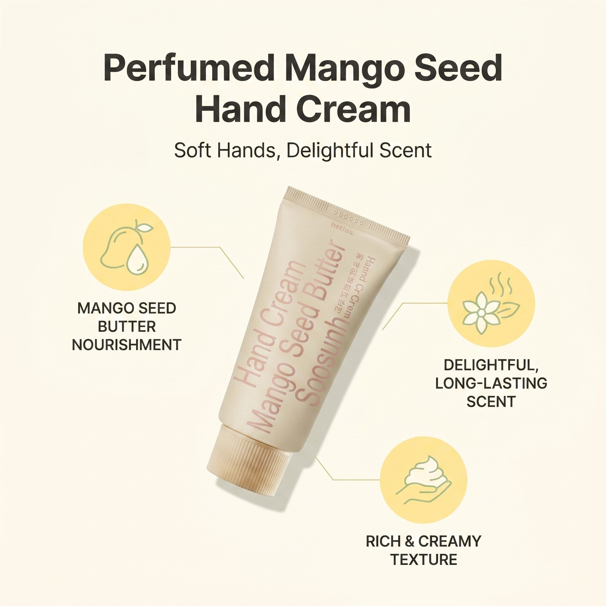 Perfumed Mango Seed Butter Hand Cream (Soosunhwa) 50ml