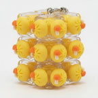 Stacked Dumpling Keychain - Yellow