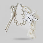 Star Charm Keychain With Lace Tassel – novelty & toys (view 1)