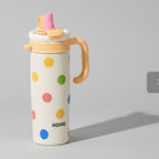 Colorful Polka Dot Insulated Tumbler With Handle – novelty & toys (view 1)