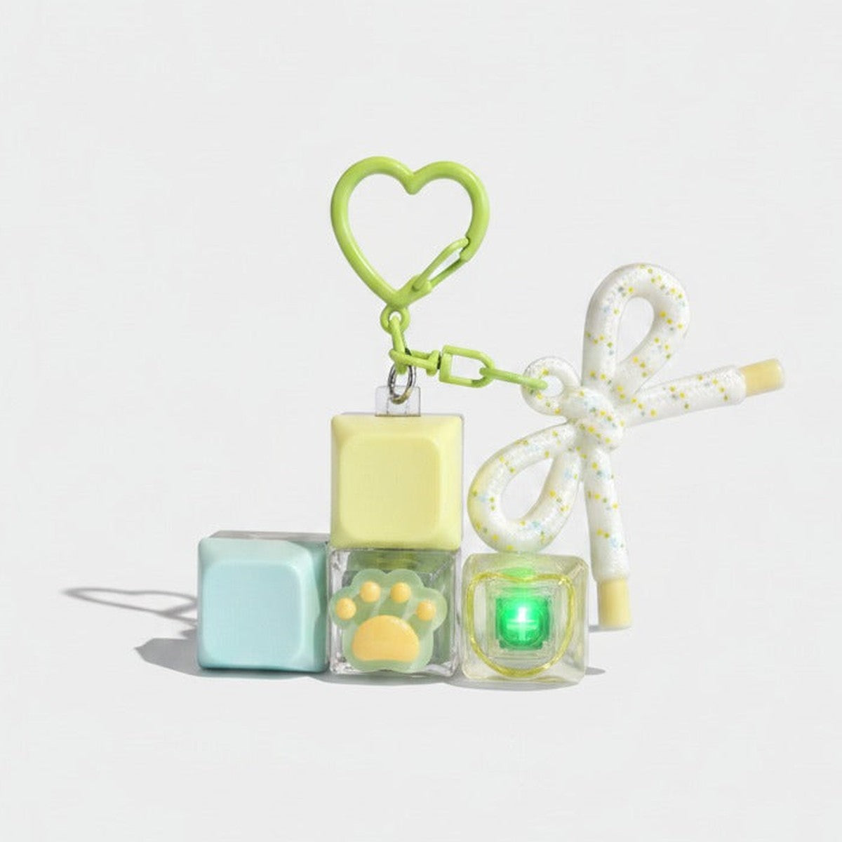 Charm Mini Perfume Bottle Keychain - Green