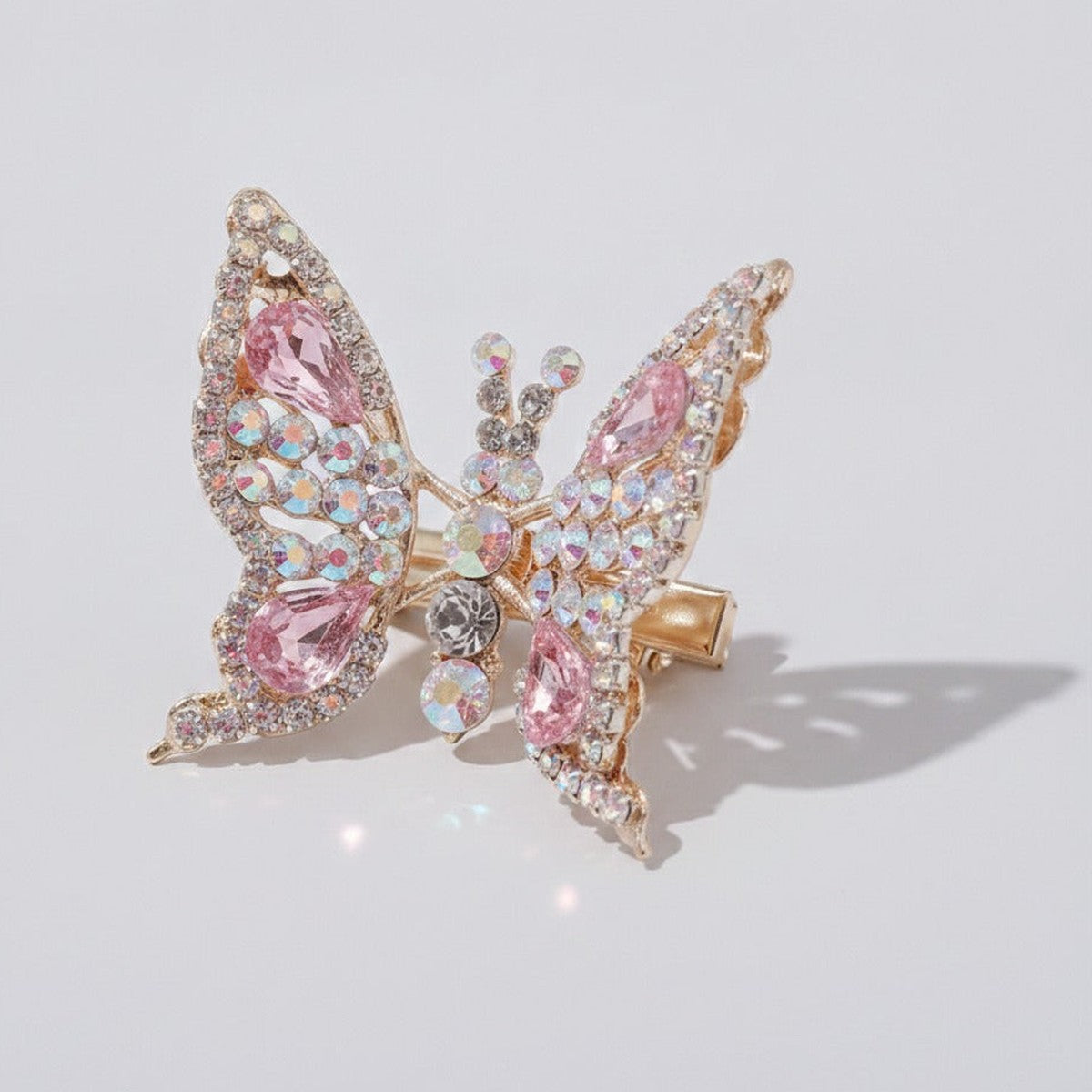 Butterfly Sparkle Hair Claw - Pink