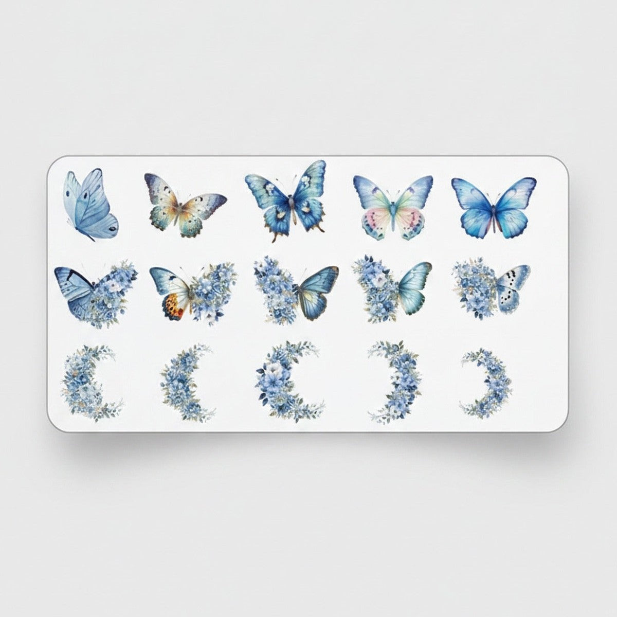 Blue Butterfly Dream Sticker Sheet Set – stationery (view 1)