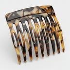 Tortoiseshell Claw Hair Clip - Black Gold