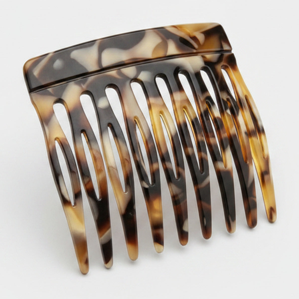 Tortoiseshell Claw Hair Clip - Black Gold