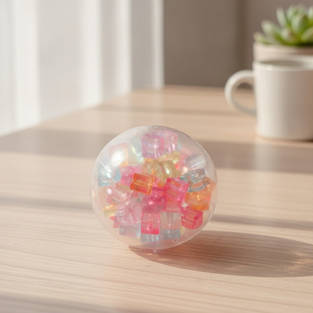 Colorful Ice Block Squishy Ball - Candy Mix