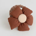 Rust Flower Hair Clip with Cream Center – hair accessories (view 1)