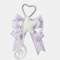 Butterfly Bow Bag Charm - Purple