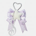 Butterfly Bow Bag Charm - Purple