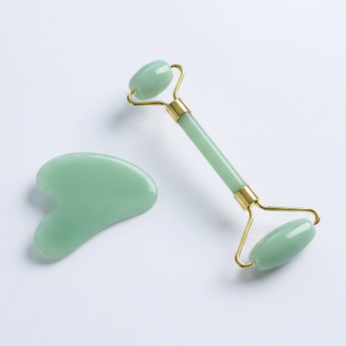 Jade Gua Sha Roller Anti-Aging Facial Massage Set – Korean beauty tool (view 1)