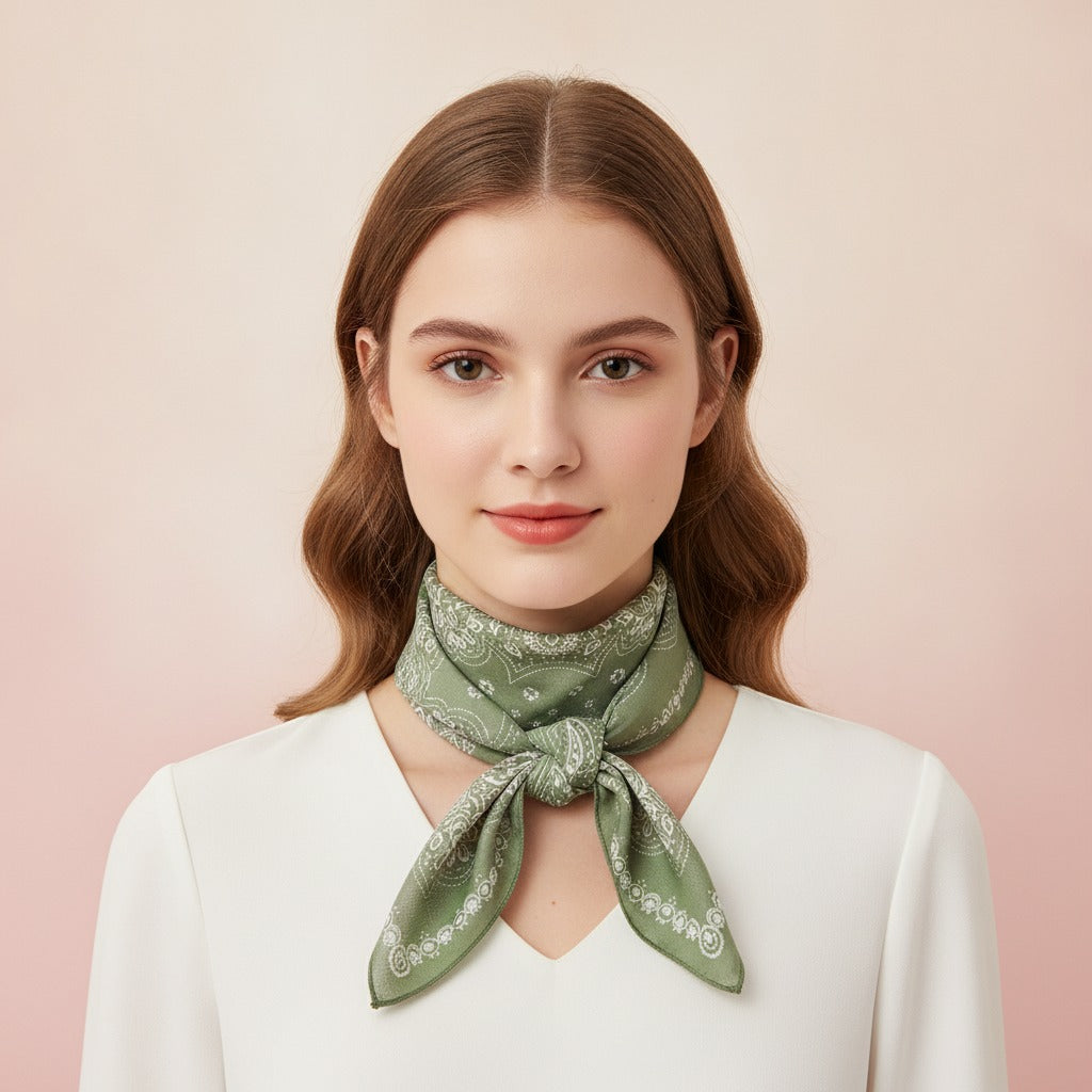 Ornate Lace Bandana Scarf - Type 3