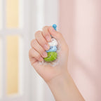 Silicone Animal Cream Squishy Stress Relief Fidget Toy - Green - squeeze in hand