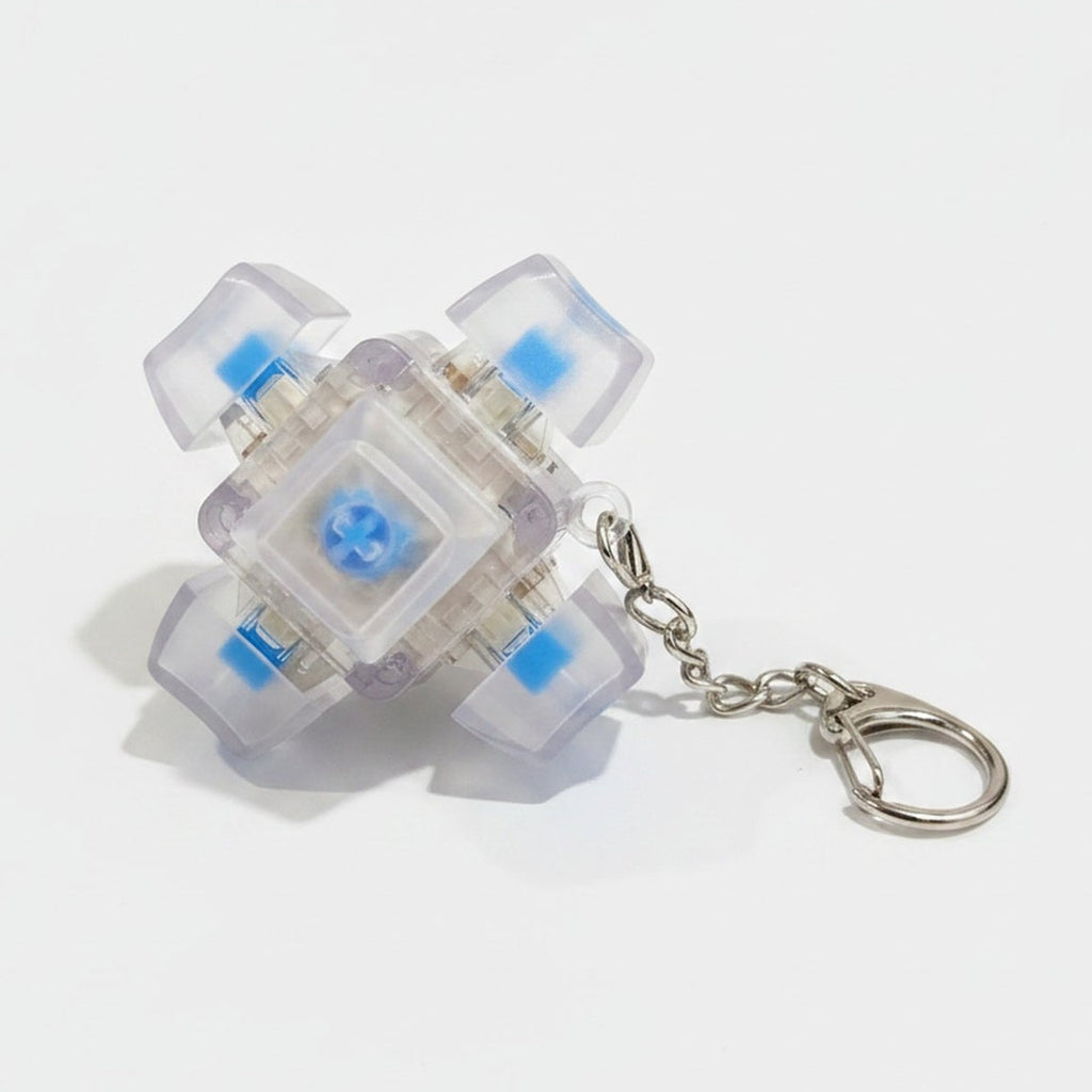Clear Keycap Cluster Keychain