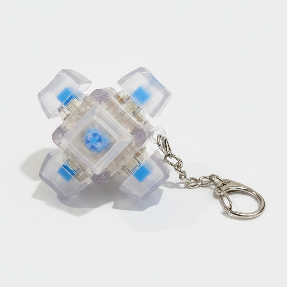 Clear Keycap Cluster Keychain