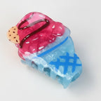 Ice Cream Cone Hair Claw - Strawberry Cookie
