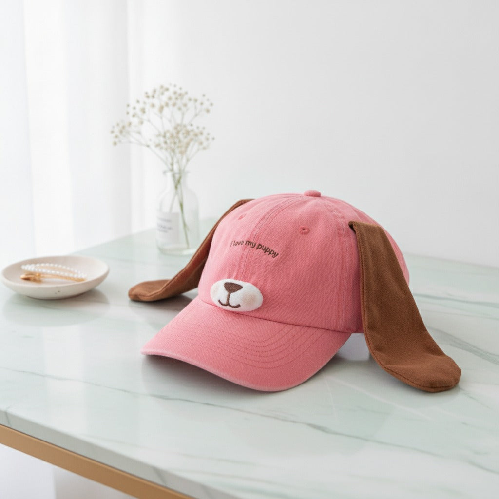 Puppy Ears Baseball Cap - Pink