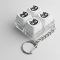 Light-Up Cat Face Keychain - Type 1