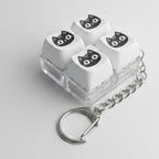 Light-Up Cat Face Keychain - Type 1