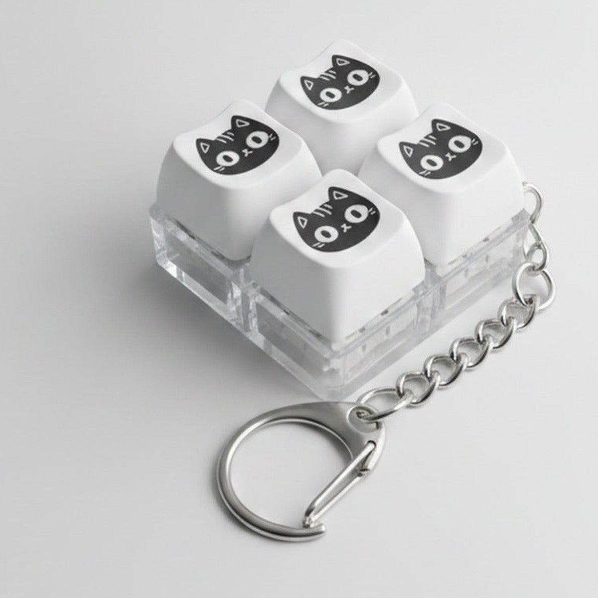Light-Up Cat Face Keychain - Type 1