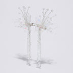 Beaded Butterfly Hair Claw - Crystal Tassel
