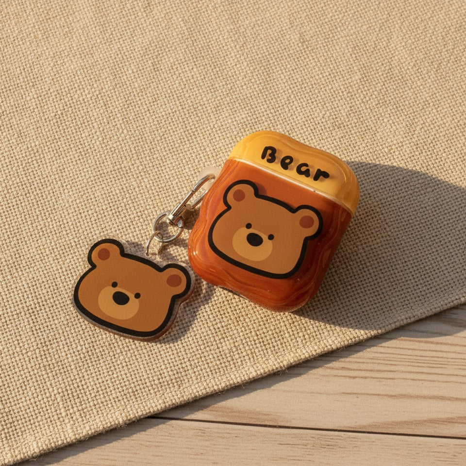 Bear Honey Pot AirPods Case - Brown (for AirPods Pro 2)