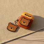 Bear Honey Pot AirPods Case - Brown (for AirPods Pro 2)