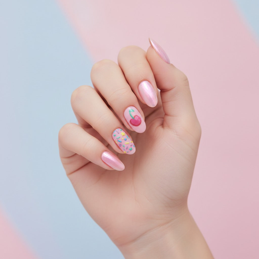 Mixed Media Nail Art Set - Pink Multi