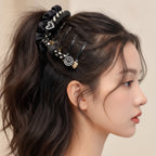 Black Heart Scrunchie Set Pack Black