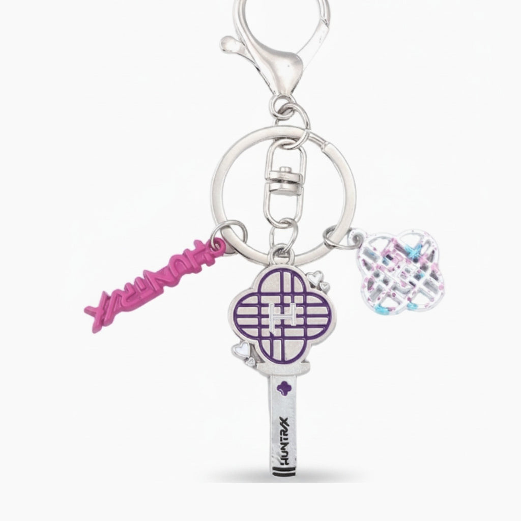 Acrylic Keyring Set With Charm Charms - Purple & Pink Charm – novelty & toys (view 1)