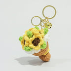 Crocheted floral keychain - Type 3 – novelty & toys (view 1)
