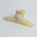 Pearl Shell Translucent Hair Claw - 12cm – hair accessories (view 1)