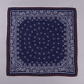 Ornate Bandana Square Scarf - Burgundy