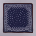 Ornate Bandana Square Scarf - Burgundy