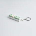 Mini Keyboard Keys Keychain - Matcha