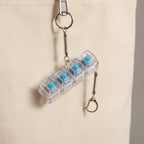 Mini Mechanical Keyboard Keychain - Blue Switch