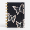 Mystical Butterfly Spiral Notebook - Mystical Black