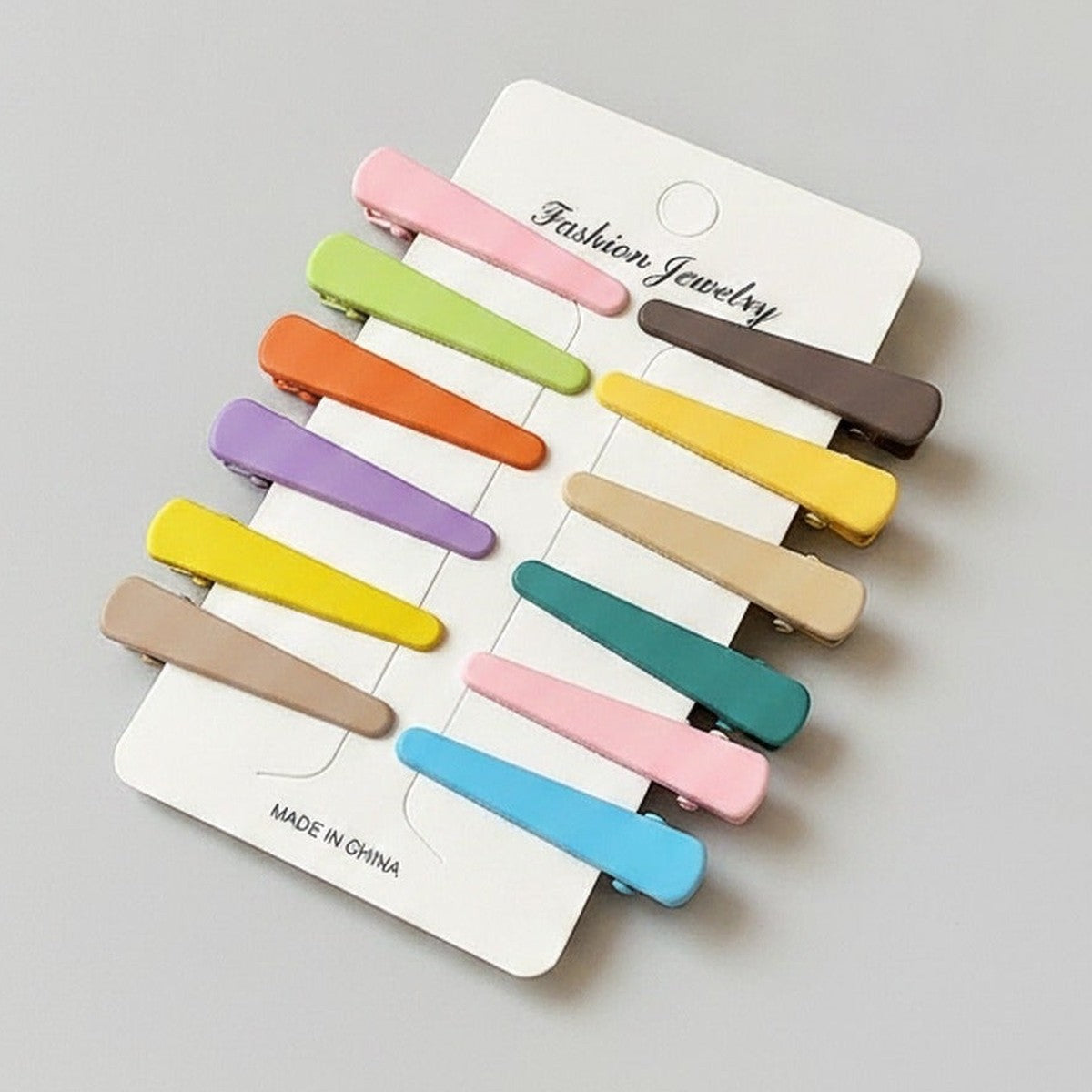Colorful Snap Hair Clips Set Rainbow Accessory Pack – hair accessories (view 1)