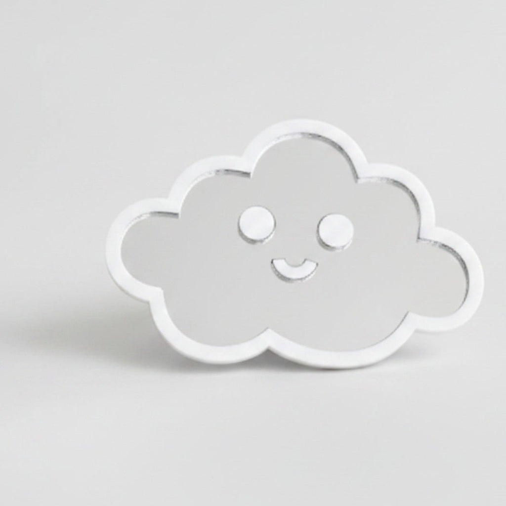 Happy Cloud Phone Grip - White