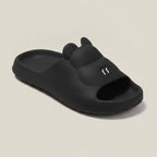 Black Cute Bear Ears Soft Pillow Slides – apparel accessories (view 1)