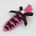 Black Bow Pink Claw Hair Clip – hair accessories (view 1)