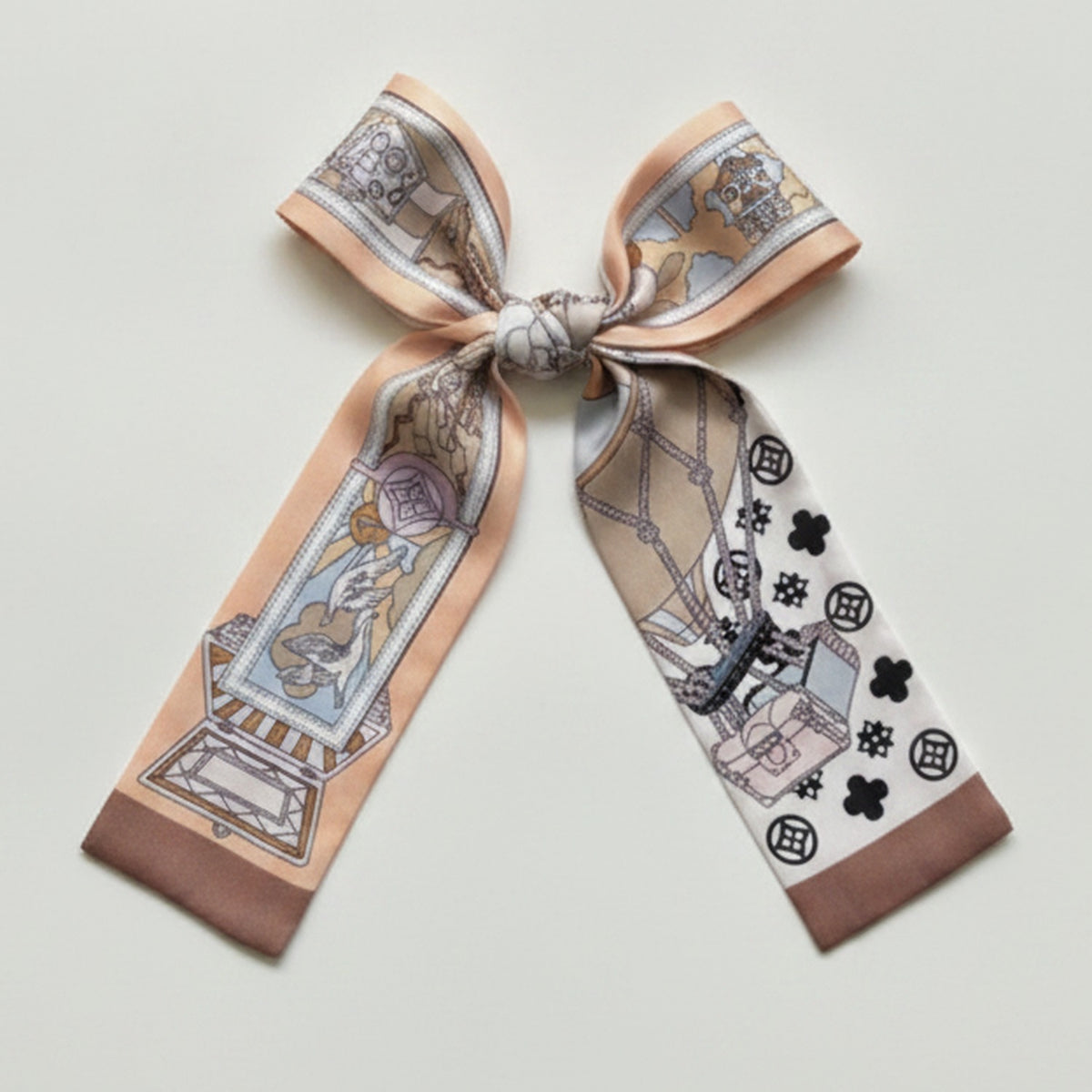 Celestial Tarot Hair Scarf With Chain Details – scarves & belts (view 1)