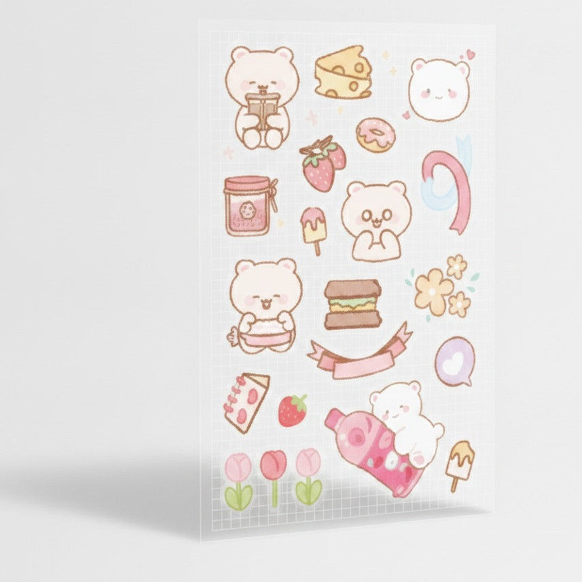 Kawaii Sticker Sheet Set - Sweet Treats Party