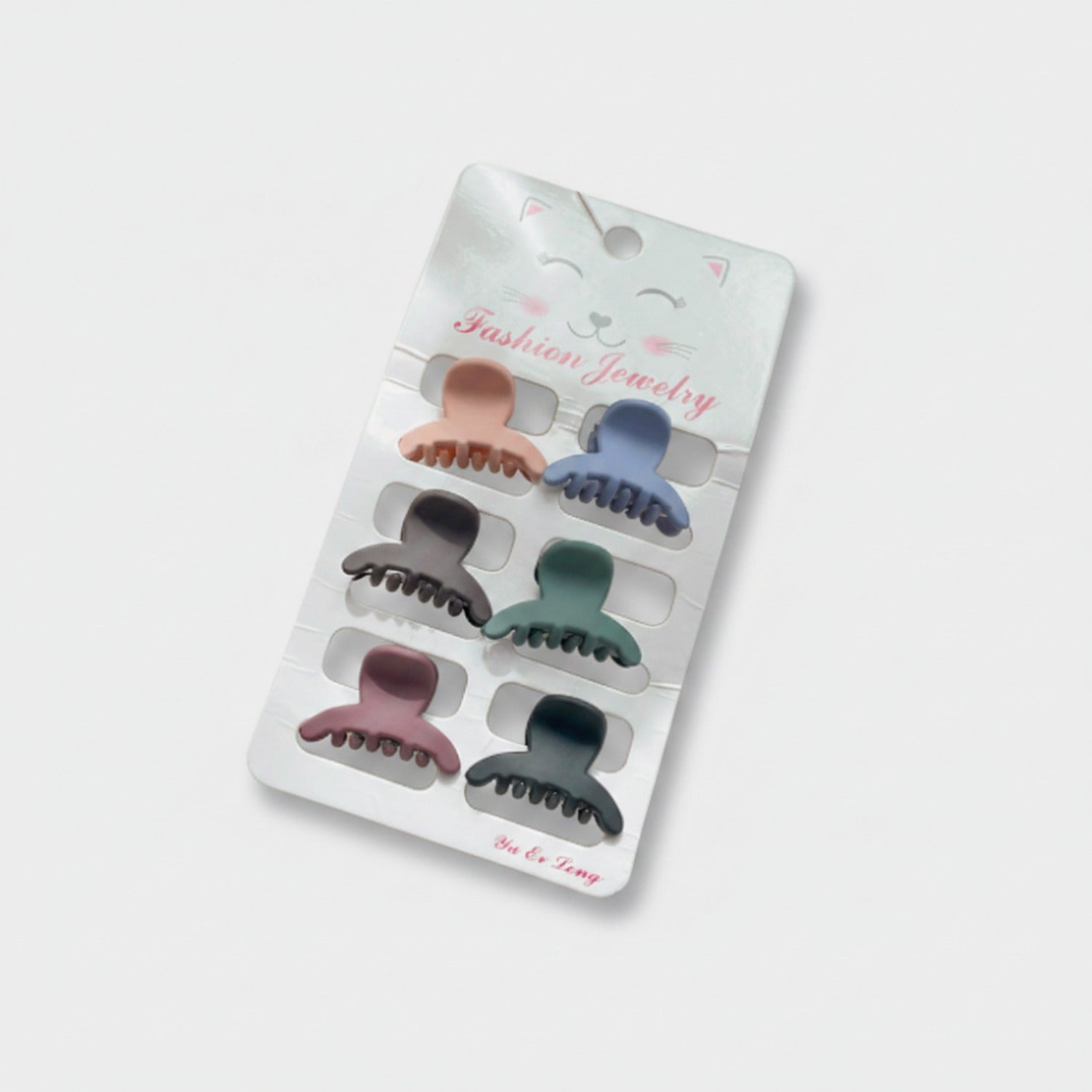 Mini Claw Clips Six-Pack Set Blush